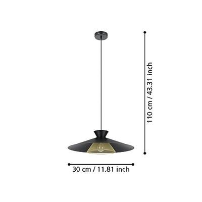 Eglo Zwarte hanglampGrizedale Ø 50cm - 43885