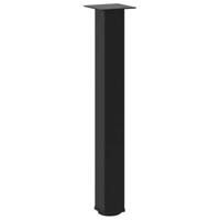 Console tafelpoten 4 st 72-74 cm staal zwart - thumbnail