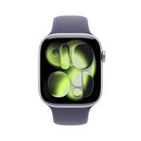 Apple Watch Series 11 GPS - 46 mm - Zilveren aluminium kast - Paarse mist sportband - S/M - thumbnail