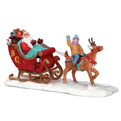 Kerstfiguur Santas sleigh LEMAX - Lemax Kerstfiguur Santas sleigh LEMAX - Lemax