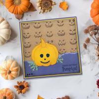 Vaessen Creative • embossing folder pompoengezichtjes 15x15cm 1st. - thumbnail