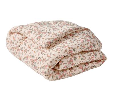 Vloermatras / Parkbodem hydrofiel katoen BLOEMEN wit, bedrukt