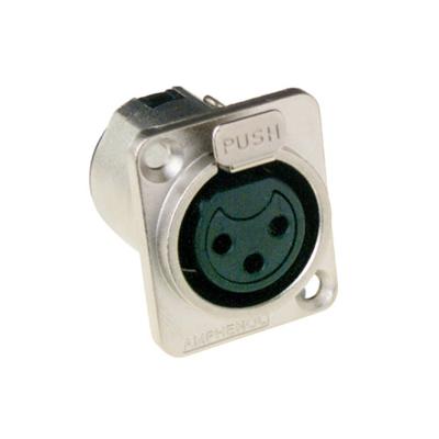 Amphenol AC3FDZ XLR Chassisdeel |3 Polig | Female | Type D