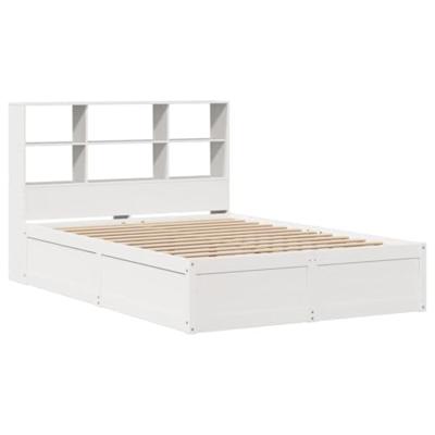 Bedframe zonder matras massief grenenhout wit 120x200 cm Bedframe zonder matras massief grenenhout wit 120x200 cm