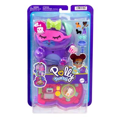Playset Polly Pocket PUPPY PYJAMA PARTY BOX