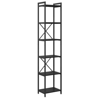 Boekenkast Zwart eiken 40 x 30 x 188 cm Bewerkt hout