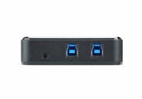 ATEN US3324 2 poorten USB 3.2 Gen 1-schakelaar (USB 3.0) Zwart - thumbnail
