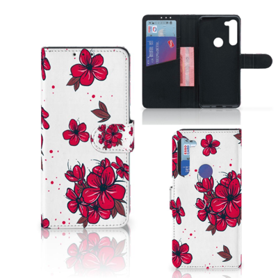 Motorola G8 Power Hoesje Blossom Red Motorola G8 Power Hoesje Blossom Red