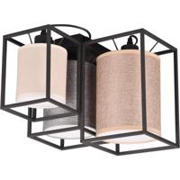 Industriële LED Plafondlamp E27 - Mat Zwart Metaal - thumbnail