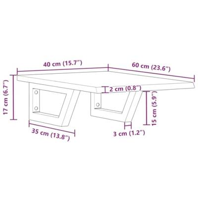 Badkamer wandschap staal en massief eikenhout