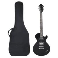 VidaXL Gitaar voor beginners elektrisch met tas 4/4 39" zwart - thumbnail