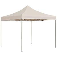 VidaXL Partytent professioneel inklapbaar 3x3 m aluminium crème - thumbnail