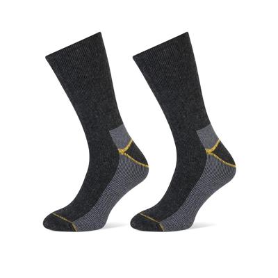 STAPP Thermosokken Heren Yellow 2-pack Antraciet Melange-43/46