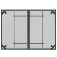 5-delige Tuinset metaalgaas antracietkleurig - thumbnail