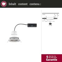 Paulmann 92439 LED-plafondlamp, LED-inbouwlamp 6 W IJzer (geborsteld) - thumbnail