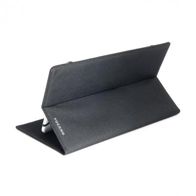 Tucano TAB-VT910 Vento, textielfolio voor tablet met standfunctie, universele X-Fit-houder, zwart