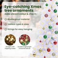 Kunstkerstboom met 150 LED Wit 150 cm PVC en Staal - thumbnail