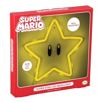 Super Mario LED Wall Lamp Light Super Star Neon