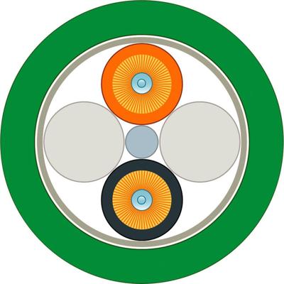 Siemens 6XV18613AT20 Glasvezel Optische vezel Aansluitkabel Groen, Oranje, Zwart 200/230 µ