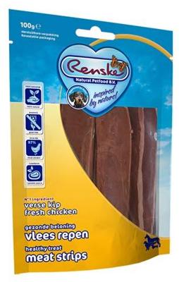 Renske Gezonde Beloning vlees repen kip hondensnack 2 x 100 g