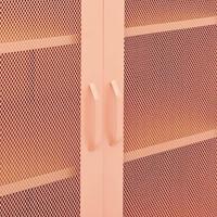 Opbergkast 80x35x101,5 cm staal roze - thumbnail