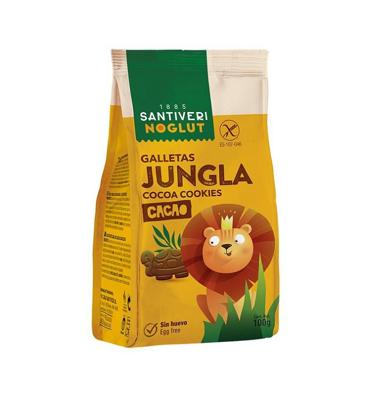 Santiveri Jungle koekjes cacao glutenvrij 100 Gram