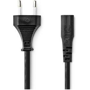 Nedis Stroomkabel | Euro Male | IEC-320-C1 | Recht | Recht | Vernikkeld | 2.00 m | Rond | ABS / PVC | Zwart | Label - CEGL11060BK20 Nedis Stroomkabel | Euro Male | IEC-320-C1 | Recht | Recht | Vernikkeld | 2.00 m | Rond | ABS / PVC | Zwart | Label - CEGL11060BK20