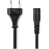 Nedis Stroomkabel | Euro Male | IEC-320-C1 | Recht | Recht | Vernikkeld | 2.00 m | Rond | ABS / PVC | Zwart | Label - CEGL11060BK20 - thumbnail