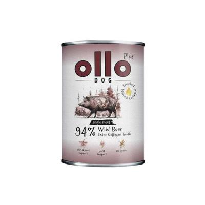 OLLO Plus Collagen Wild boar - natvoer voor honden - 400g