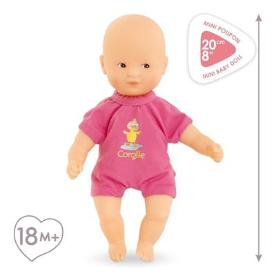 Corolle mini bad babypop - roze, 20cm Corolle mini bad babypop - roze, 20cm