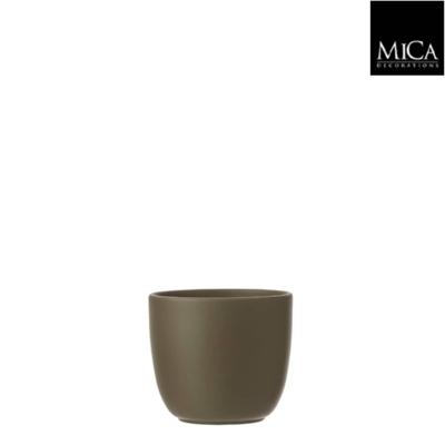 Mica Decorations tusca pot groen 11x12cm Mica Decorations tusca pot groen 11x12cm