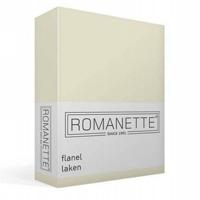 Romanette Romanette flanel laken ivoor 240x260 - thumbnail