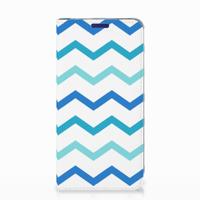 Samsung Galaxy S10e Hoesje met Magneet Zigzag Blauw - thumbnail