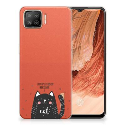 OPPO A73 4G Telefoonhoesje met Naam Cat Good Day OPPO A73 4G Telefoonhoesje met Naam Cat Good Day