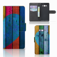 Samsung Galaxy Grand Prime | Grand Prime VE G531F Book Style Case Wood Heart - Cadeau voor je Vriend - thumbnail
