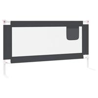 VidaXL Bedhekje peuter 160x25 cm stof donkergrijs - thumbnail