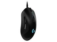 Logitech Gaming G403 Hero Muis USB Optisch Zwart 6 Toetsen 25000 dpi Verlicht, Gewichtsreductie - thumbnail