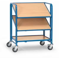 Fetra Hauptartikel 2391 Etagewagen Staal Poedercoating Laadvermogen (max.): 250 kg Stralend blauw (RAL 5007) - thumbnail