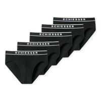 Schiesser 5-pack heren Rio slip 95/5- Zwart - thumbnail