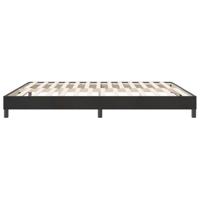Boxspring zonder matras fluweel zwart 180x210 cm - thumbnail