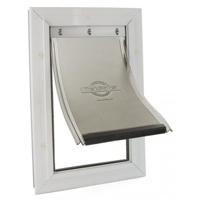 Petsafe hondenluik tot 100 kg aluminium wit - thumbnail