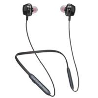 BH-I37 Bluetooth 5.0 Wire-controlled Bluetooth Earphone Built-in High-fidelity Microphone Support Call(Black) - thumbnail