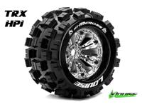 Louise MT-MCROSS Medium banden op chrome velgen voor 1/8 MT - 0 offset - thumbnail