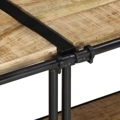 Tv-meubel 200x42x40 cm massief ruw mangohout