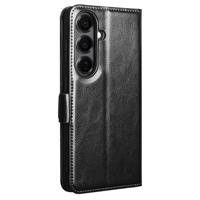 Qialino Samsung Galaxy S26 hoesje - Leren bookcase - Magnetische sluiting - Zwart - thumbnail
