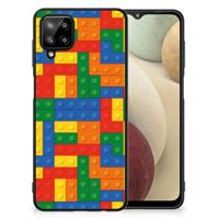Samsung Galaxy A12 Back Case Blokken - thumbnail