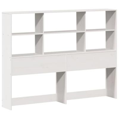 Bedframe zonder matras massief grenenhout wit 120x190 cm