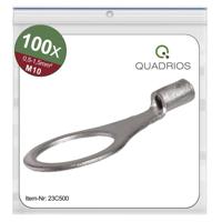 Quadrios 23C500 Ringkabelschoen Dwarsdoorsnede (max.): 1.5 mm² Schachtdiameter: 10.5 mm Ongeïsoleerd 100 stuk(s) - thumbnail