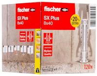 Fischer 573161 SX Plus Plug 40 mm 8 mm 120 stuk(s) - thumbnail