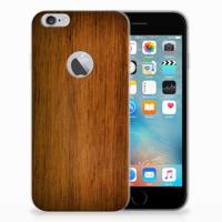 Apple iPhone 6 Plus | 6s Plus | Bumper Hoesje | Donker Hout - thumbnail